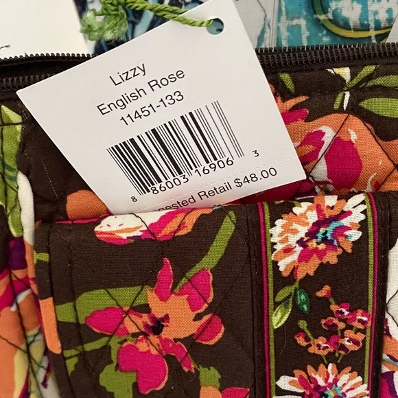 Vera Bradley Lizzy English Rose. Crossbody. - Picture 3 of 10